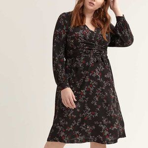 Penningtons Floral Faux Wrap Dress Size 22